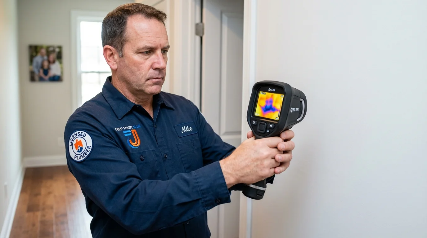 Thermal imaging leak detection by Johns Plumbing LLC in Friedensburg